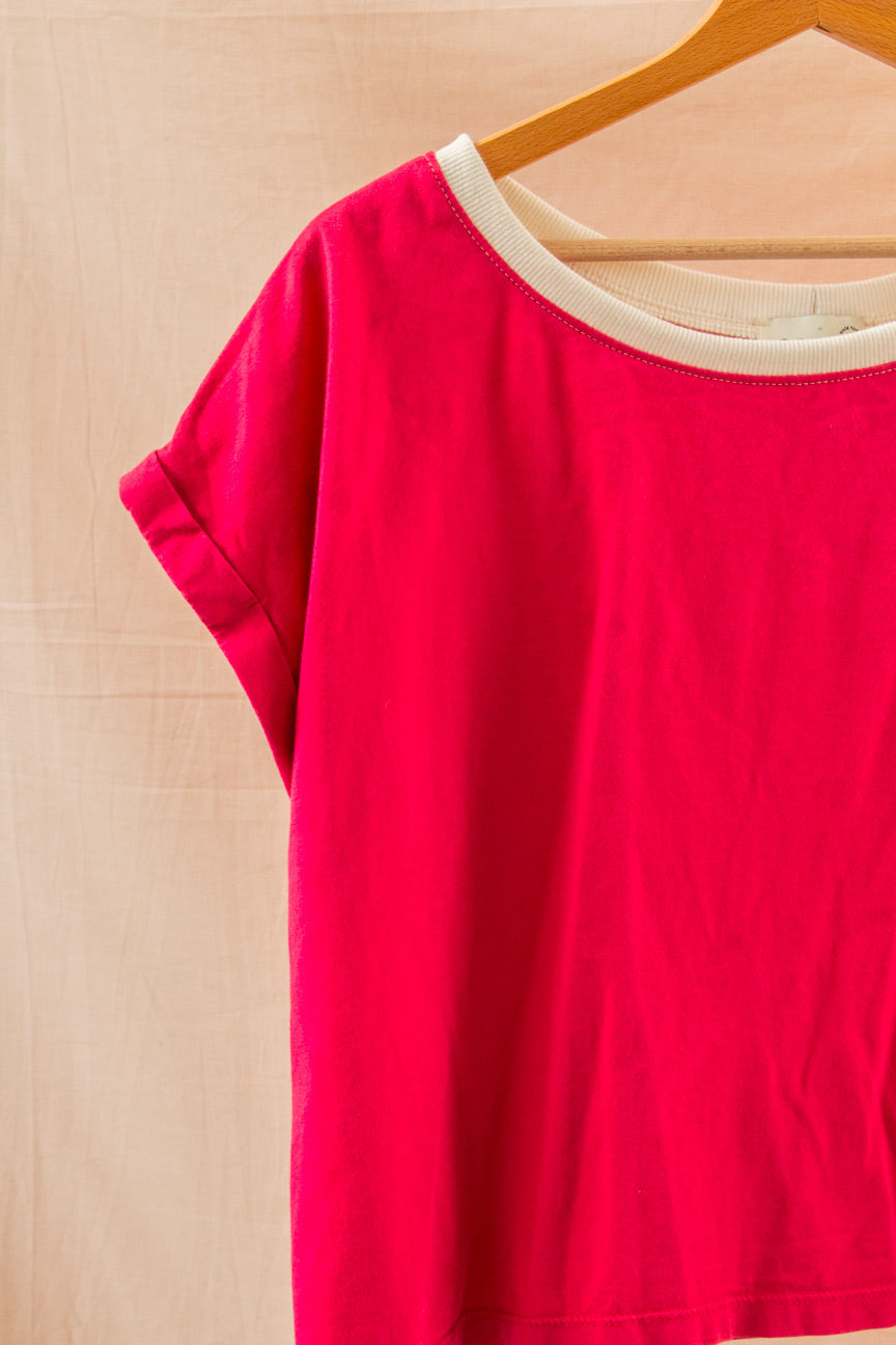 T-shirt rose pour femme de seconde main | Sapar